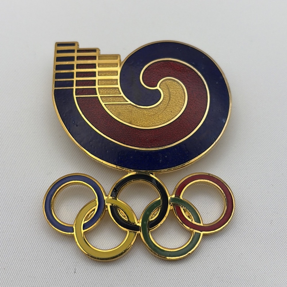 1988 Seoul Summer Olympic Games Logo South Korea Jumbo Lapel Hat Pin